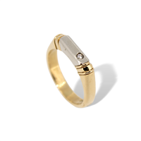 Ringe Idee Preziose dal 1987 Herr in Gelbgold Diamante IP.AK18M/46D
